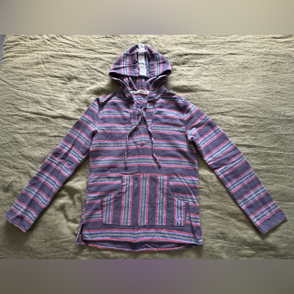 Roxy Striped Cotton Hoodie